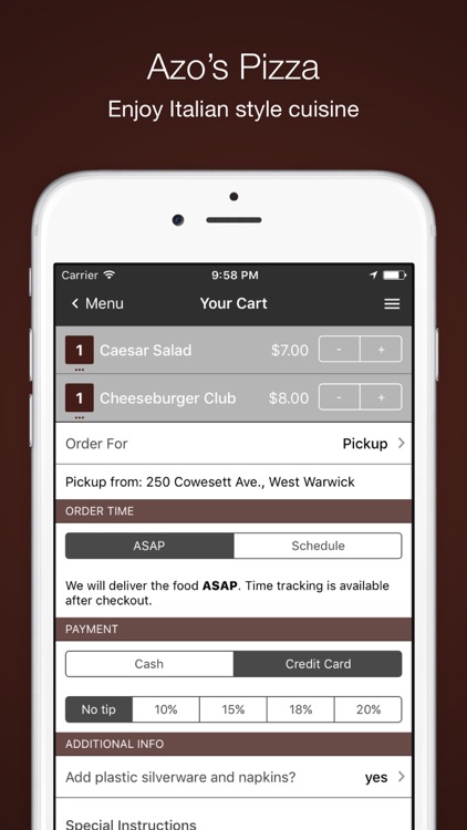 Azo's Pizza Order Online screenshot-3