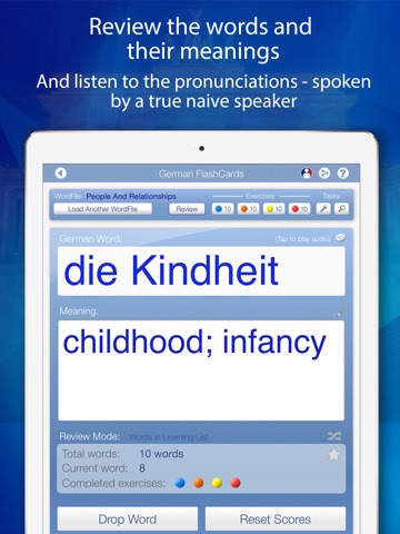 Declan German FlashCards for iPad screenshot 3