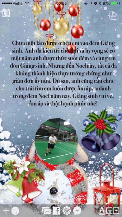 How to cancel & delete Làm thiệp Noel Giáng Sinh hay nhất 2017 - Xmas from iphone & ipad 2