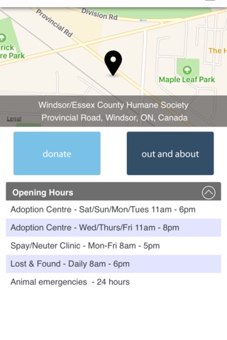 Windsor/Essex Humane Society screenshot 2