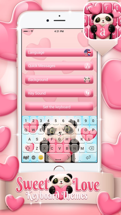 Sweet Love Keyboard Themes: Wonderful New Keypads screenshot-3