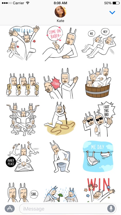 Bunny Men stickers screenshot-3