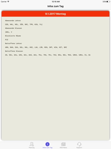 KGS Vertretungsplan screenshot 2