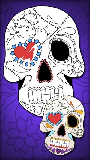 Mexican Sugar Skull Mask & Coloring Pages – Pro(圖4)-速報App