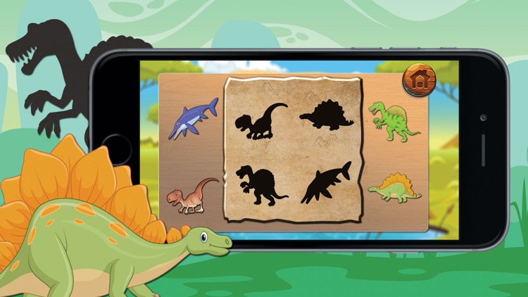 Shadow Dinosaur Puzzle For Kids