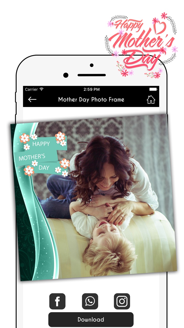 Happy Mothers Day Photo Frame