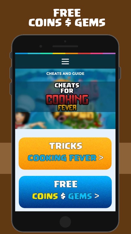 Cheats and guide for Cooking Fever free Gems Coins