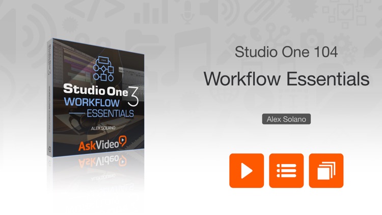 Workflow Course for Studio One