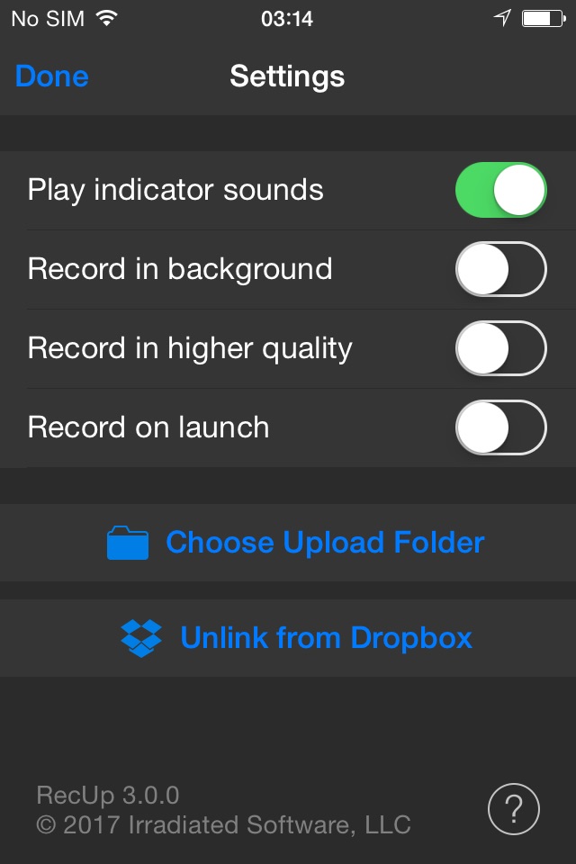 RecUp - Record to the Cloud screenshot 3