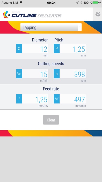 Giss Cutline Calculator