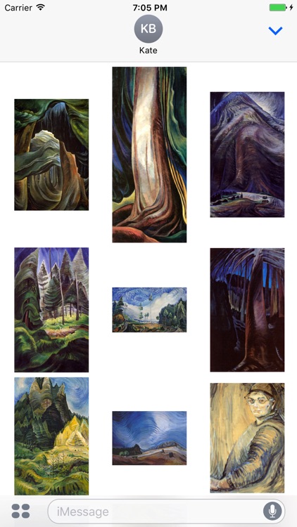 Emily Carr Artworks Stickers