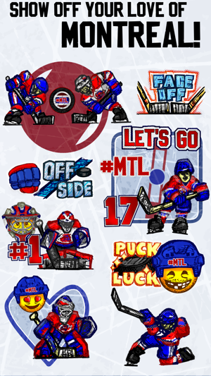 Old Time Hockey Mojis - #MTL(圖4)-速報App