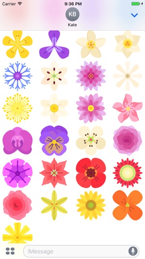 Flowers Stickers - Colorful Emojis(圖3)-速報App