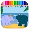 Elephant And Hippo Coloring Page Games Free