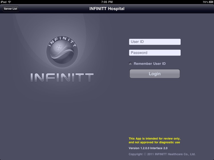 INFINITT Mobile Viewer HD