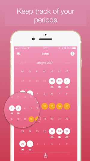 Lotus Period Tracker - Women’s menstrual calendar(圖1)-速報App