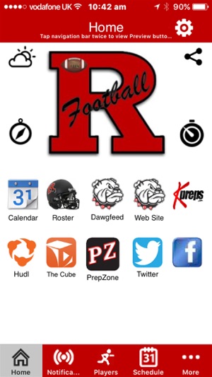 Rossview Football App