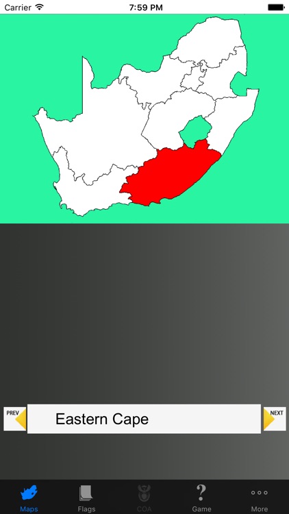 South Africa State Maps and Capitals