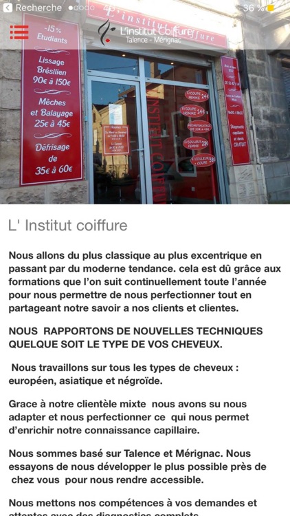 L'institut coiffure