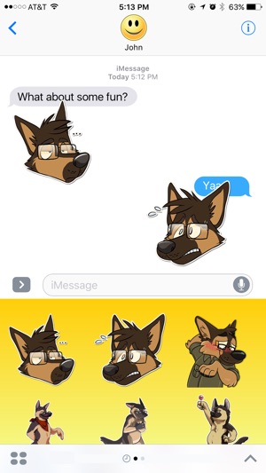 German Shepherd Cute  Stickers(圖2)-速報App