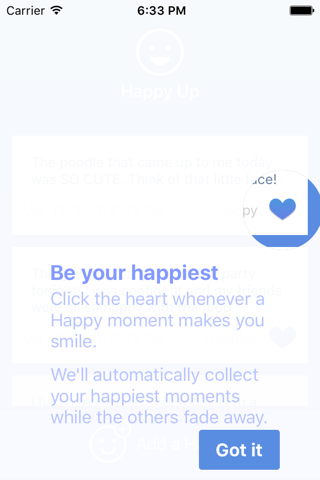 Happy Up - Your Happy Journal screenshot 2