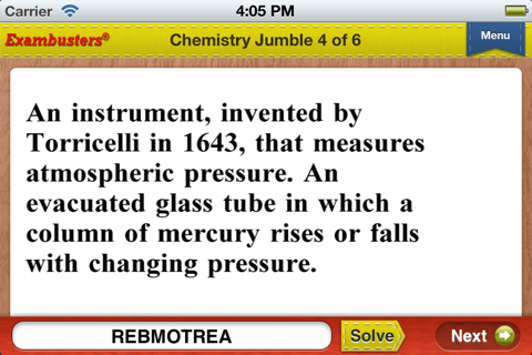 Praxis II Chemistry Prep Flashcards Exambusters screenshot 4