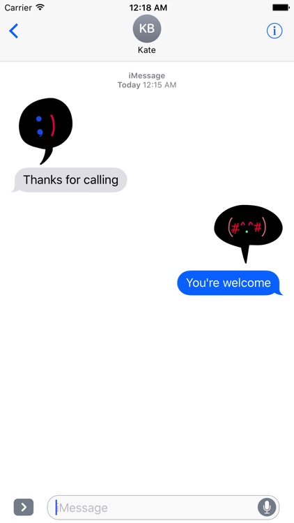 Kaomoji - Black Doodle Japanese Emoji Stickers screenshot-3