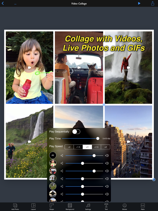 ‎PolyFrame - All In One Collage Maker Screenshot