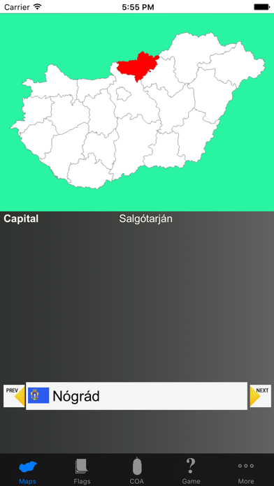 How to cancel & delete Hungary County Maps, Capitals & Coat of Arms from iphone & ipad 1