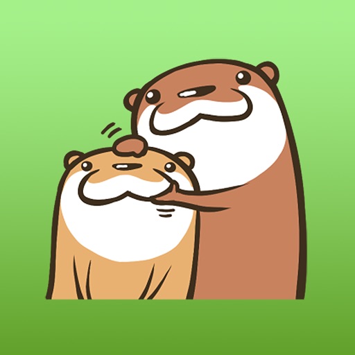 Lovely Otter Couple Stickers Vol 1 Icon