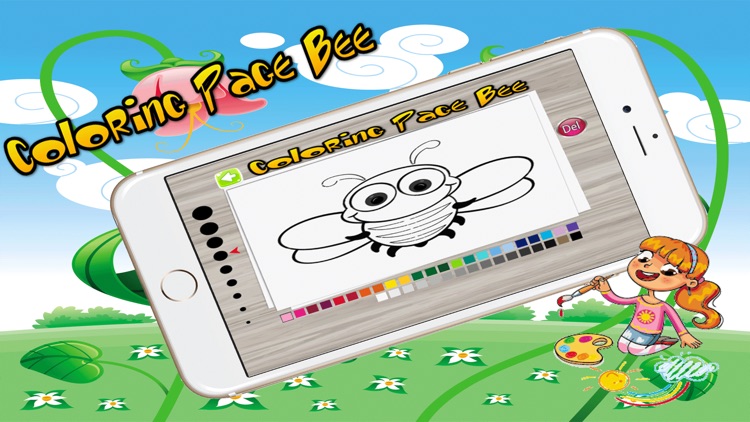 Coloring Page Bee