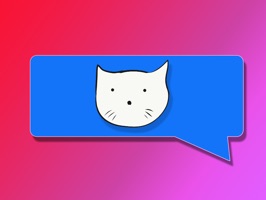 Chiba Cat stickers for making conversations more kawaii