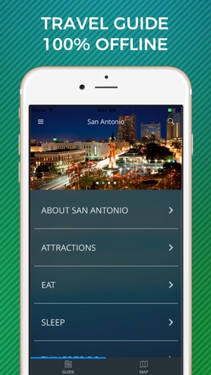 San Antonio Travel Guide with Offline Street Map(圖1)-速報App