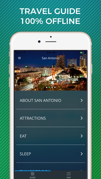 San Antonio Travel Guide with Offline Street Map