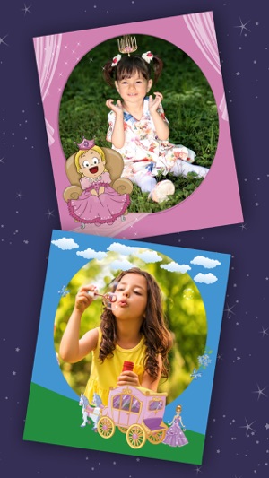 Princess frames for girls – kids photo a