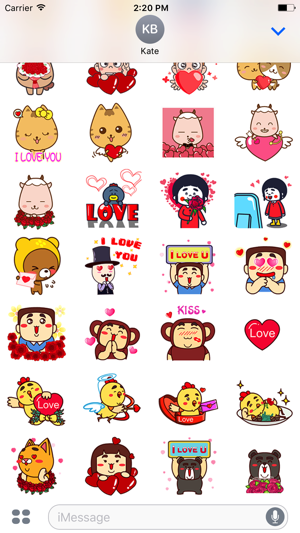 Valentine - Animated Stickers And Emoticons(圖3)-速報App