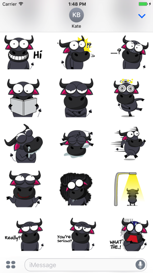 Mr Buffalo - Cute stickers for iMessage(圖2)-速報App