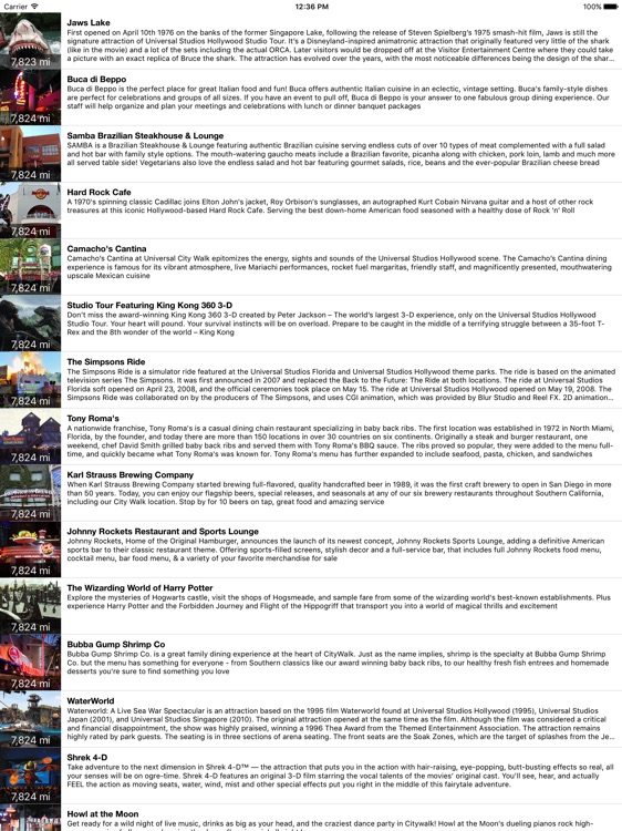 MotorCo Guide for Universal Hollywood - for iPad