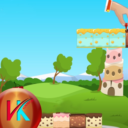 Build The Tower Sweet Cake - Kids Game Icon