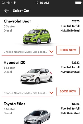 Myles - Self Drive Car Rental screenshot 2
