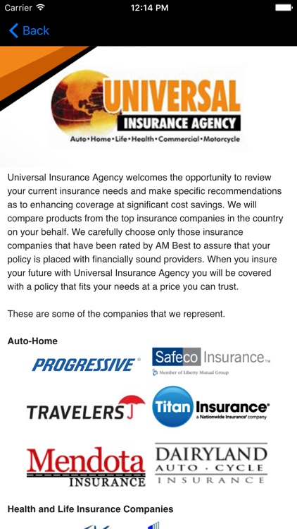 Universal Insurance Agency screenshot-3