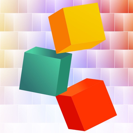 Amazing Stacked Colored Cubes iOS App