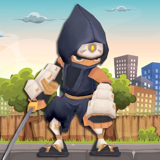 ninja running road Icon
