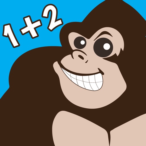 First Grade Crazy Gorilla Math Addition Icon
