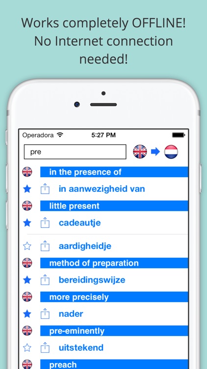 Offline English Dutch Dictionary (Woordenboek)