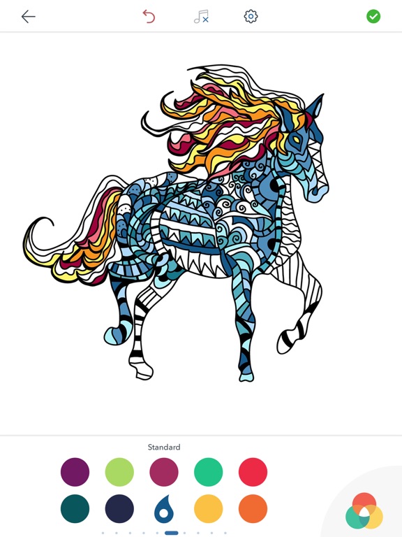 Screenshot #5 pour Dessins de Coloriage Cheval