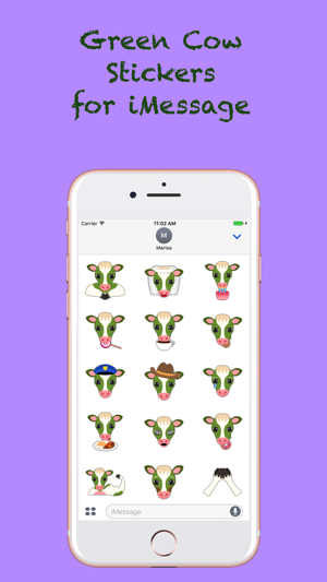 Saint Patrick's Day Cow Emoji Stickers