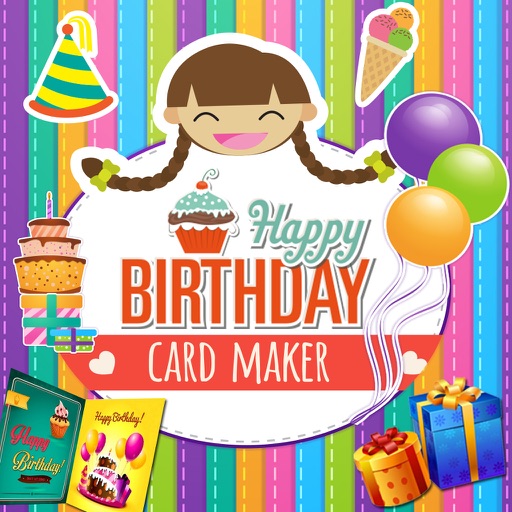 Free Birthday Greetings Card Maker icon