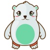 Haku the cute polar bear for iMessage Sticker