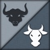 Icon Black Bulls And White Cows